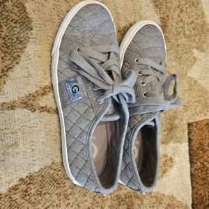Guess Gray Quilted Sneakers, 7.5